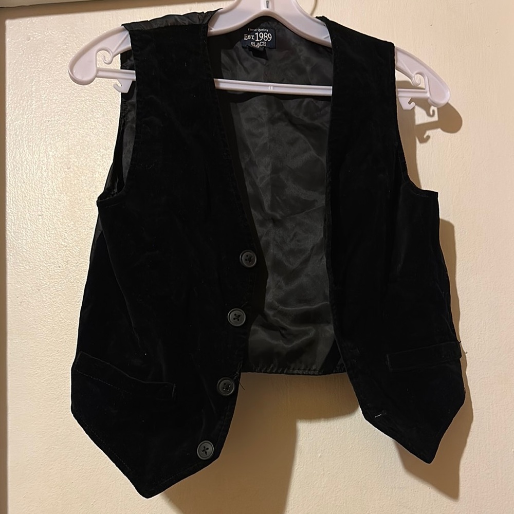 Black Velvet Vest